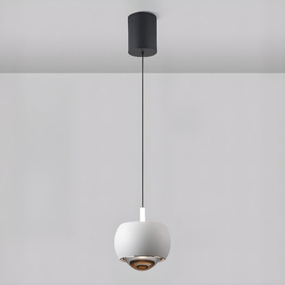 Modern Double Glass Ball Led Pendant Light Adjustable Cord