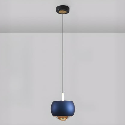 Modern Double Glass Ball Led Pendant Light Adjustable Cord