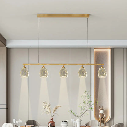 Modern Geometric Gold Pendant Light Kitchen Island Large