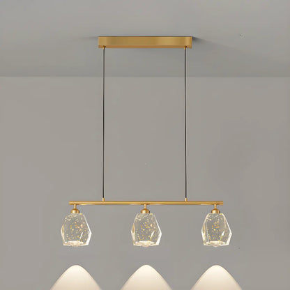 Modern Geometric Gold Pendant Light Kitchen Island Large