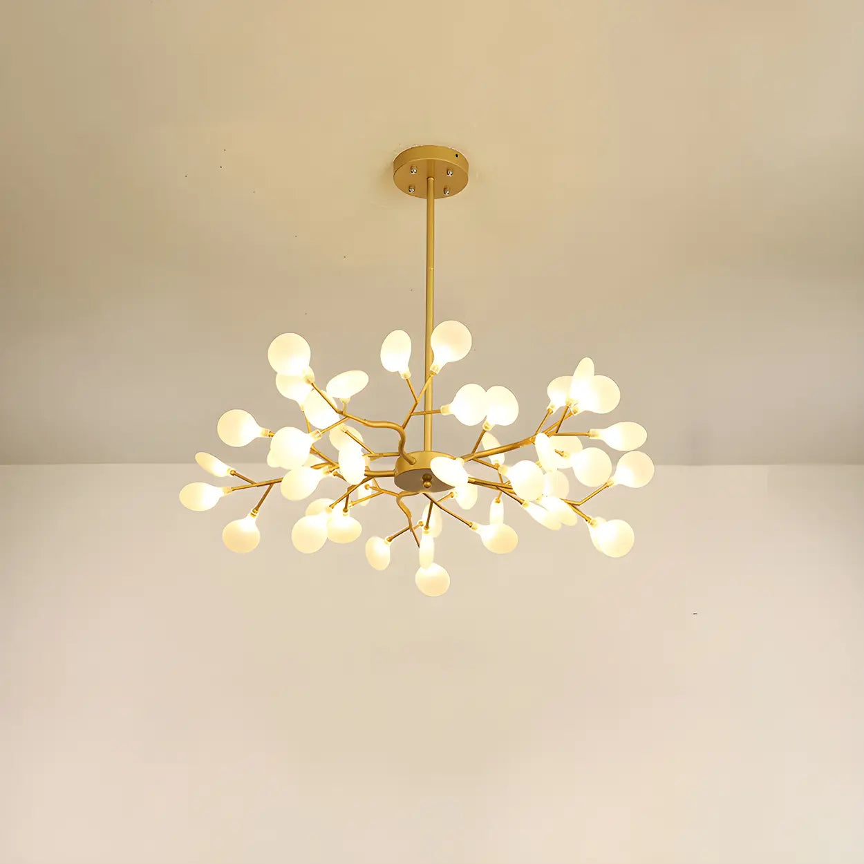 Modern Large Branch Crystal Brass Chandelier Ceiling Light