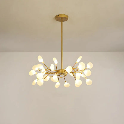 Modern Large Branch Crystal Brass Chandelier Ceiling Light