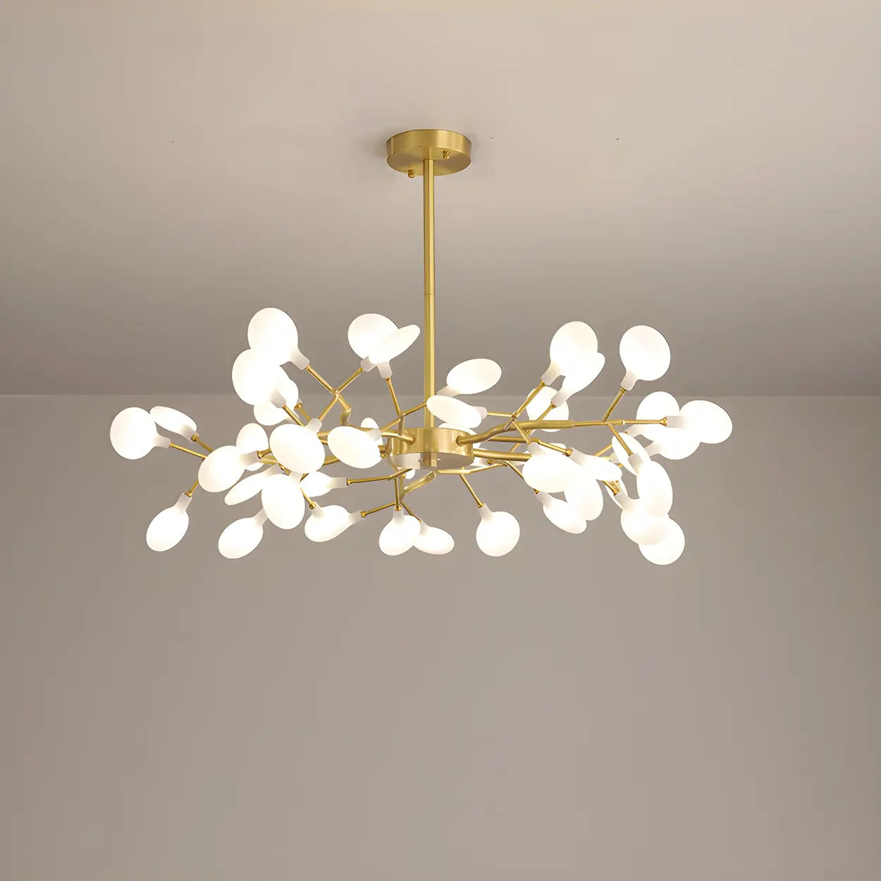 Modern Large Branch Crystal Brass Chandelier Ceiling Light