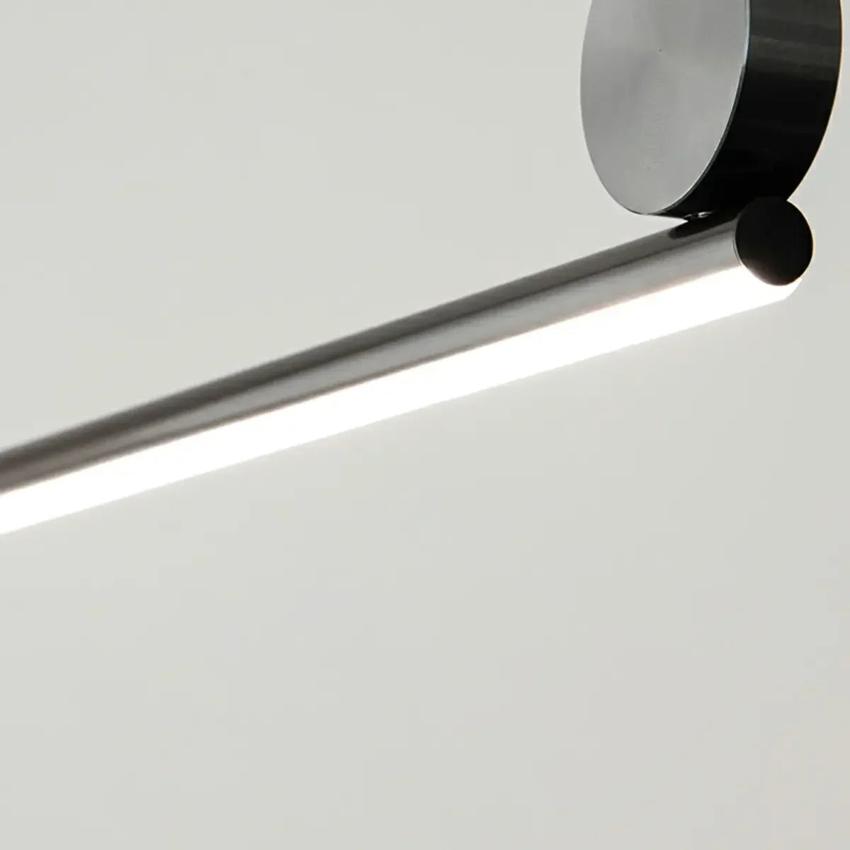 Minimalist Black Linear Metal Kitchen Black Pendant Light