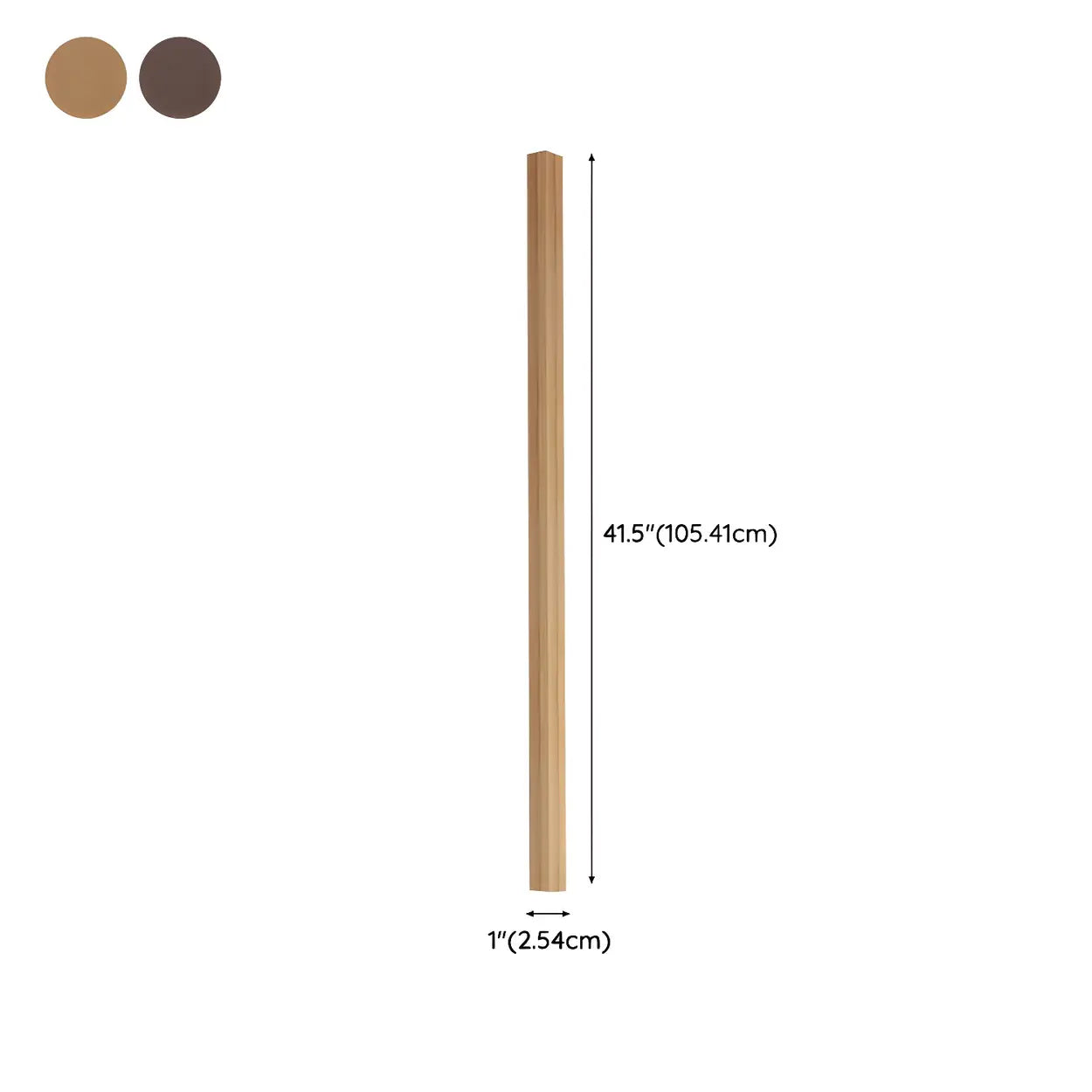 Modern Minimalist Vertical Wood Design Floor Lamp