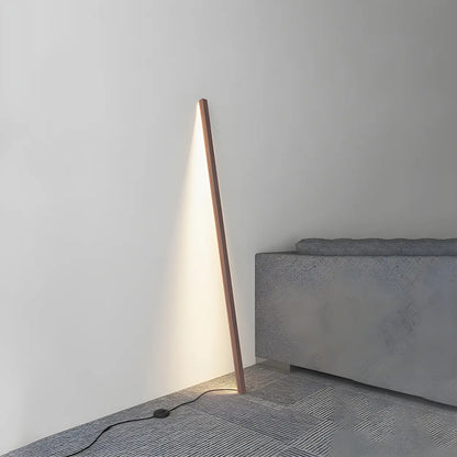 Modern Minimalist Vertical Wood Design Floor Lamp