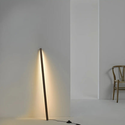 Modern Minimalist Vertical Wood Design Floor Lamp