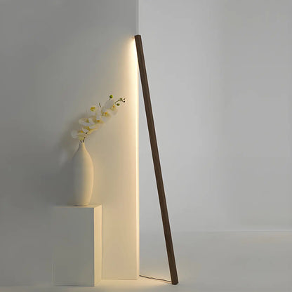 Modern Minimalist Vertical Wood Design Floor Lamp