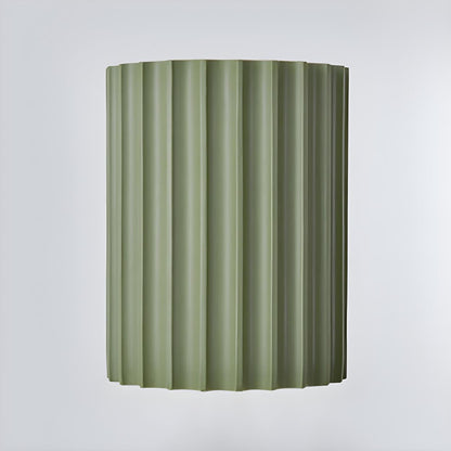 Modern Ribbed Half Cylinder Up Down Wall Light Sconce