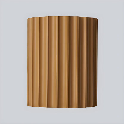 Modern Ribbed Half Cylinder Up Down Wall Light Sconce