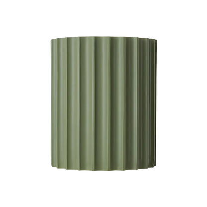 Modern Ribbed Half Cylinder Up Down Wall Light Sconce