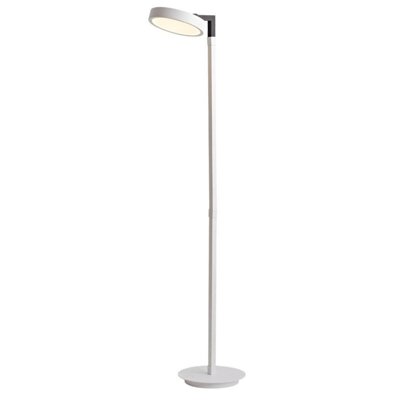 Modern Rotating White Round Metal LED Floor Lamp