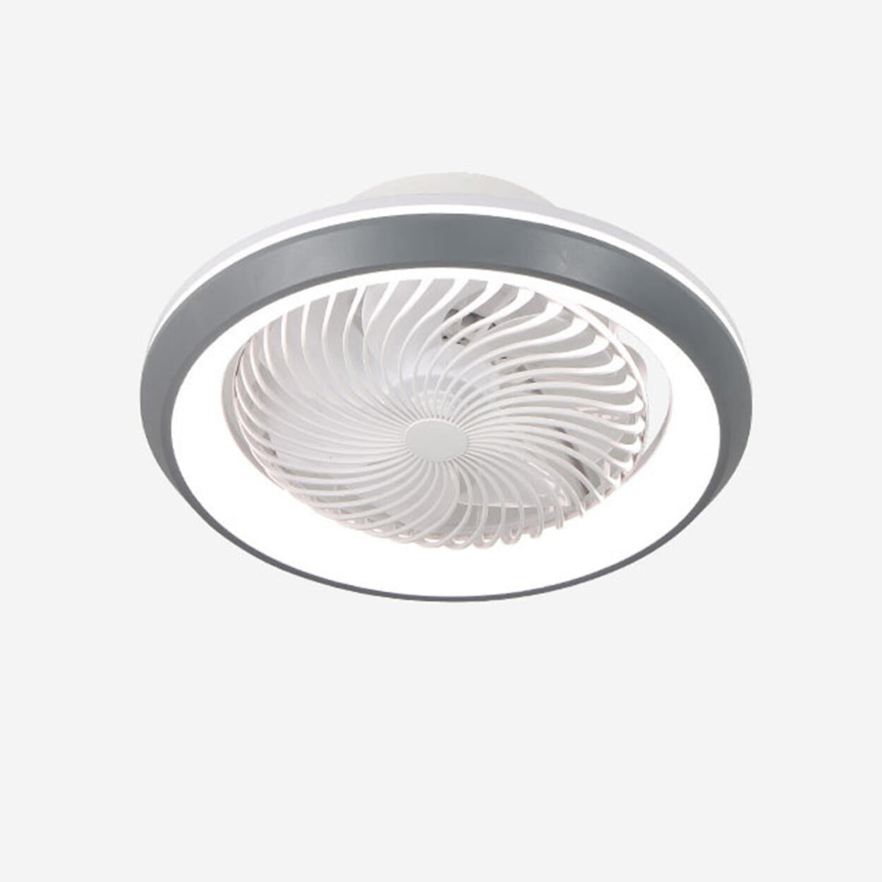 Modern Round 7 Clear Blades Ceiling Fan with LED Light