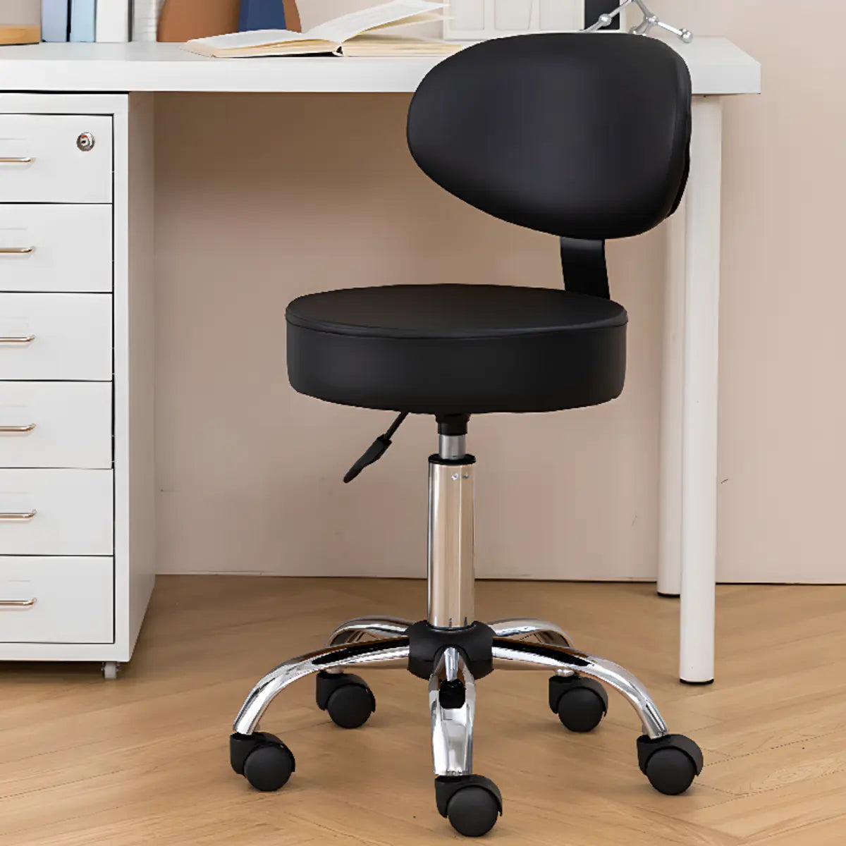 Modern Swivel Office Stool Alloy Multiple Colors