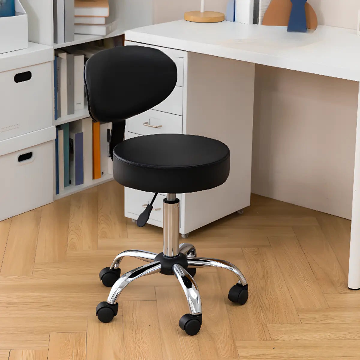 Modern Swivel Office Stool Alloy Multiple Colors