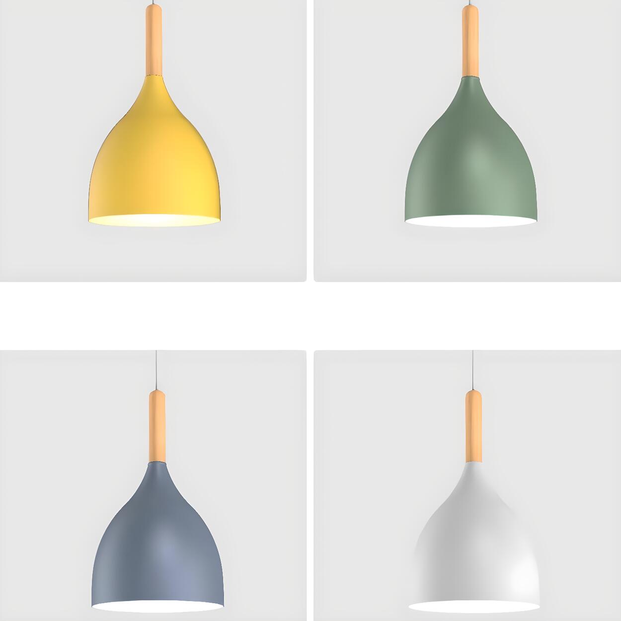 Multicolor Modern 3-Light Cone Island Pendant Light