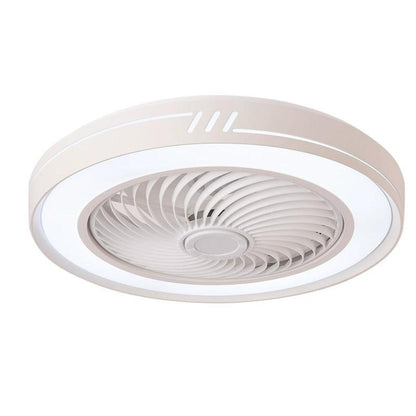 Simple Flush Mount Bladeless Ceiling Fan with Light