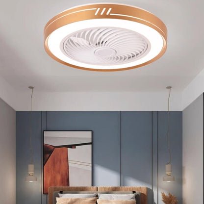 Simple Flush Mount Bladeless Ceiling Fan with Light