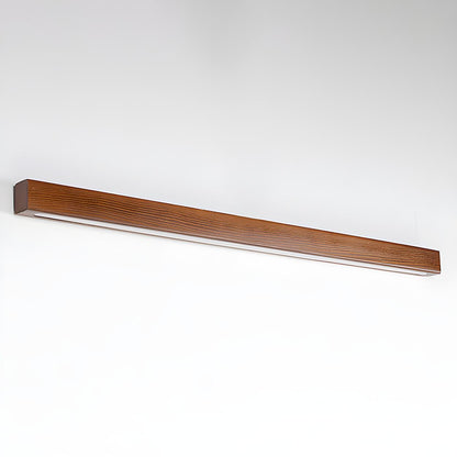 Simple Linear Wooden LED Wall Mount Light Fixture