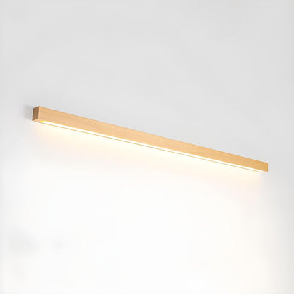 Simple Linear Wooden LED Wall Mount Light Fixture