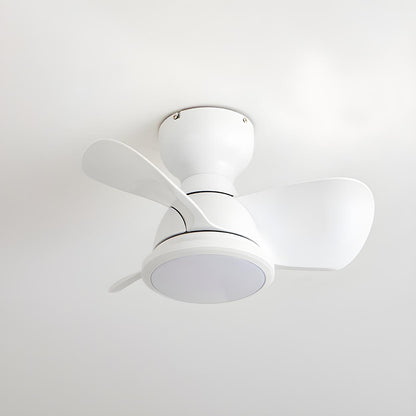 Simple Mini Flush Modern 3 Blade Ceiling Fan with Light