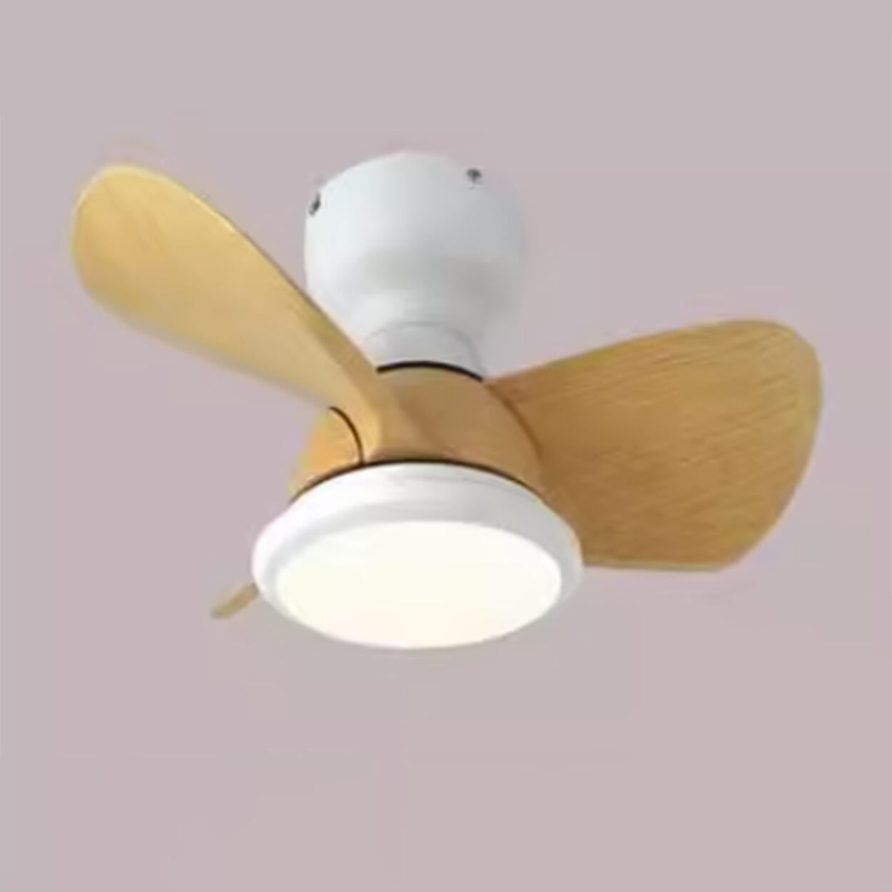 Simple Mini Flush Modern 3 Blade Ceiling Fan with Light