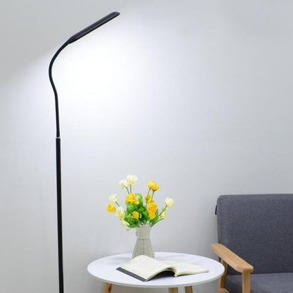 Slim Black Gooseneck Design LED Metal Floor Lamp