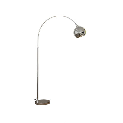 Stylish Adjustable Chrome Dome and Arc Floor Lamp