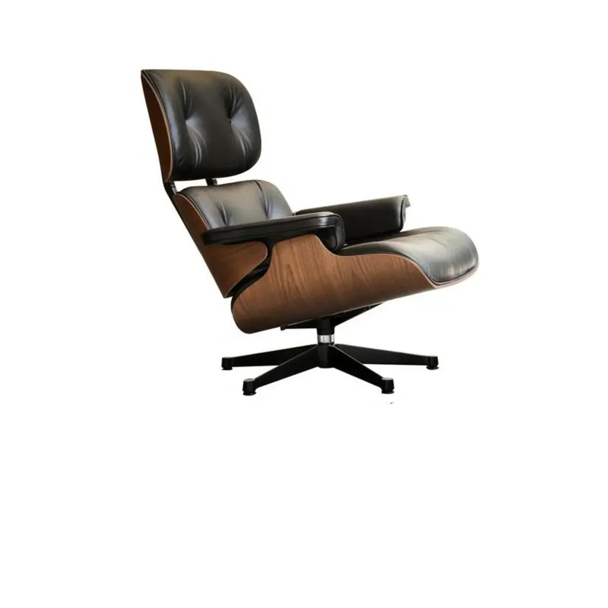 Swivel Water Resistant Leather Star Base Lounge Chair