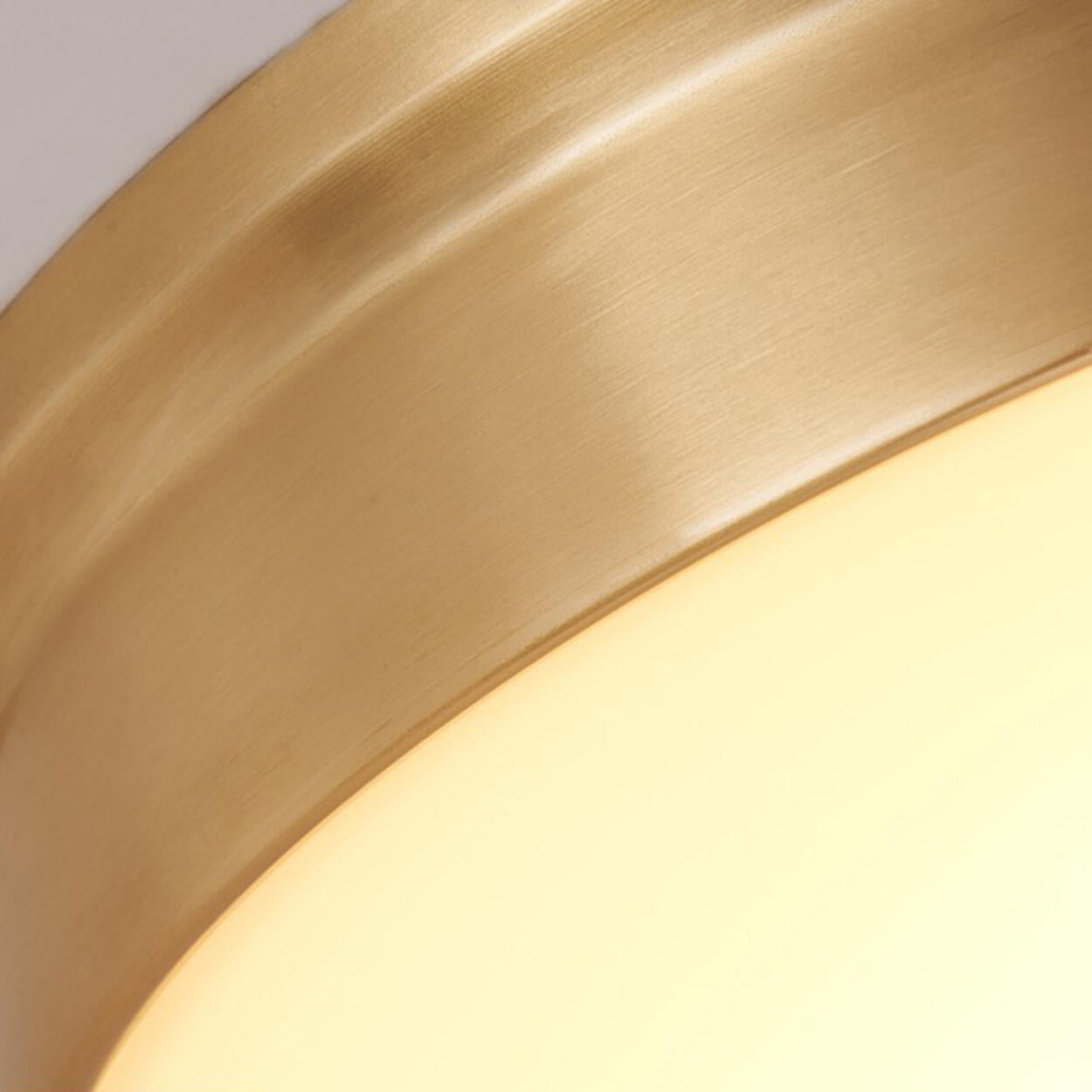 Trendy Gold Circle Metal LED Flush Mount Ceiling Light