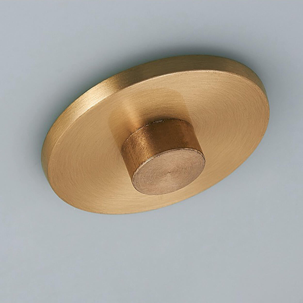 Trendy Gold Circle Metal LED Flush Mount Ceiling Light