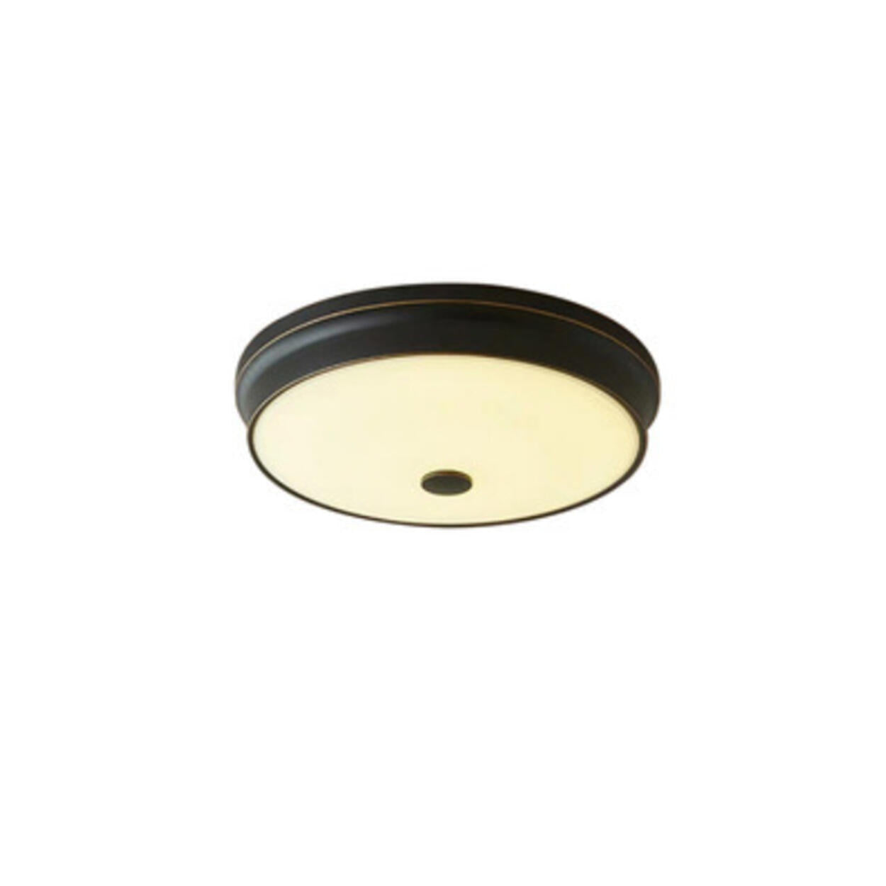 Trendy Gold Circle Metal LED Flush Mount Ceiling Light