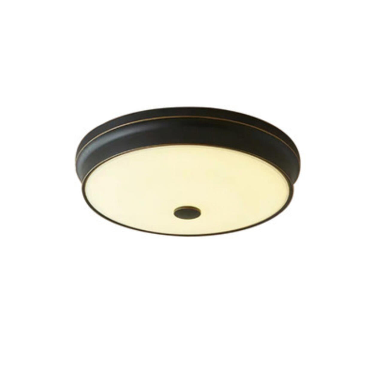 Trendy Gold Circle Metal LED Flush Mount Ceiling Light