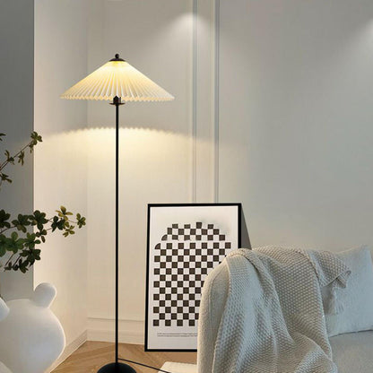 Umbrella Modern Black Column Living Room Floor Lamp