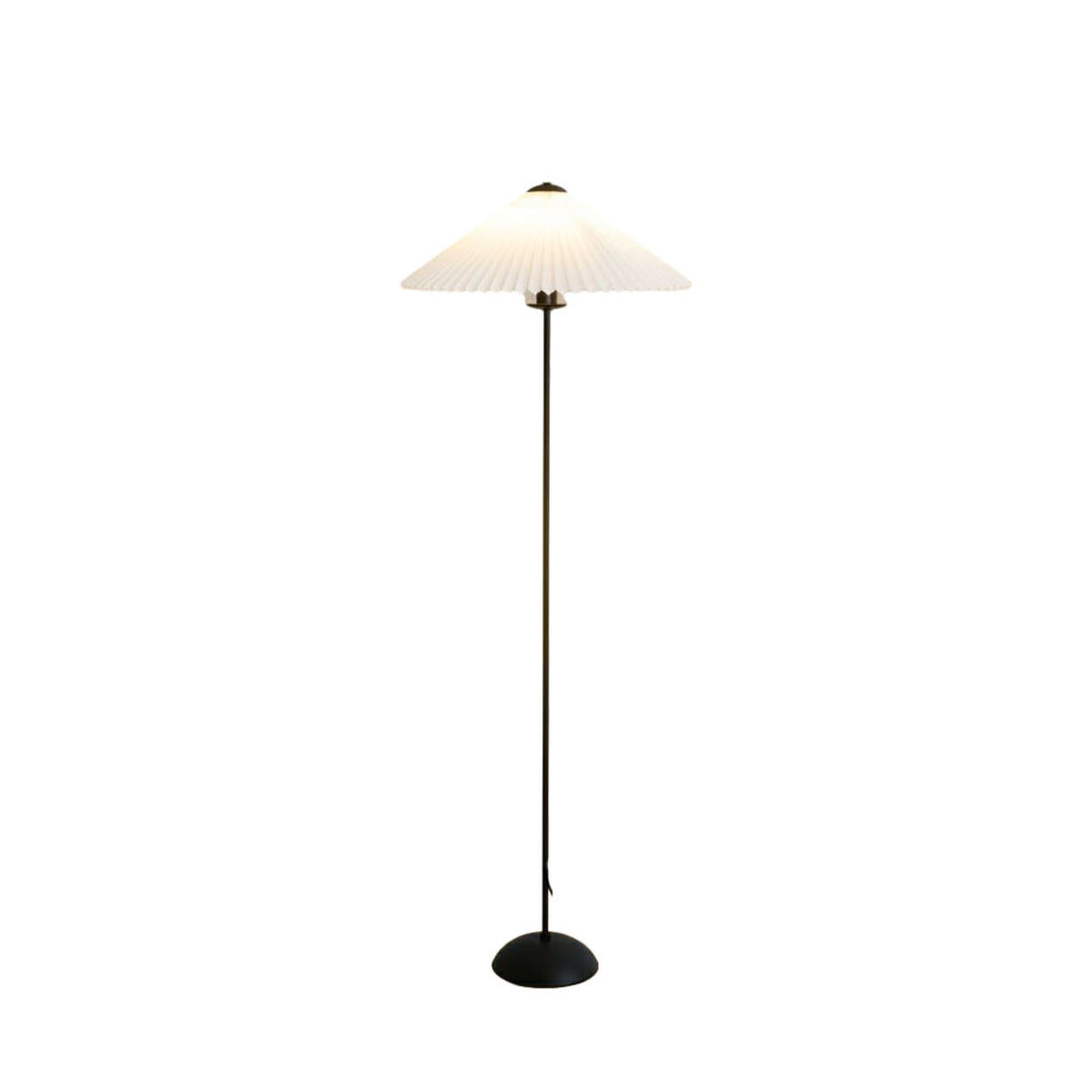 Umbrella Modern Black Column Living Room Floor Lamp