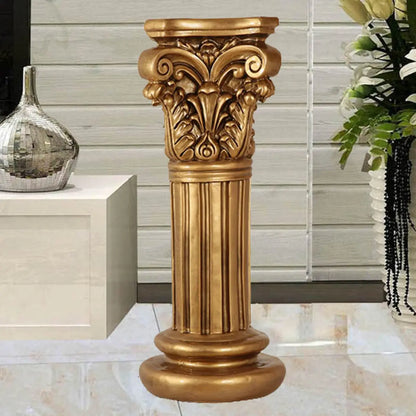 Victorian Cherub Round Hall Display Plant Stand Gold