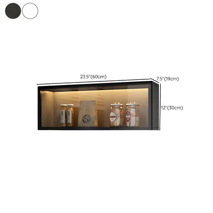 Wall-Mount Kitchen Glass Storage China Cabinets White