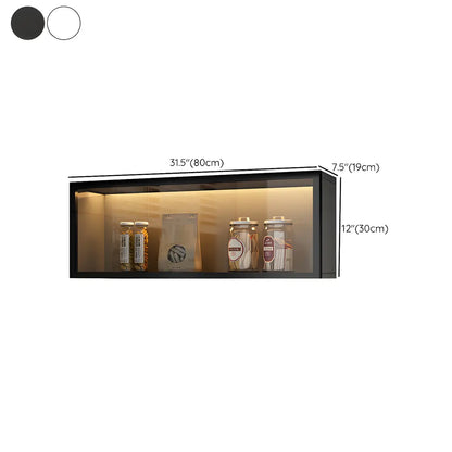 Wall-Mount Kitchen Glass Storage China Cabinets White