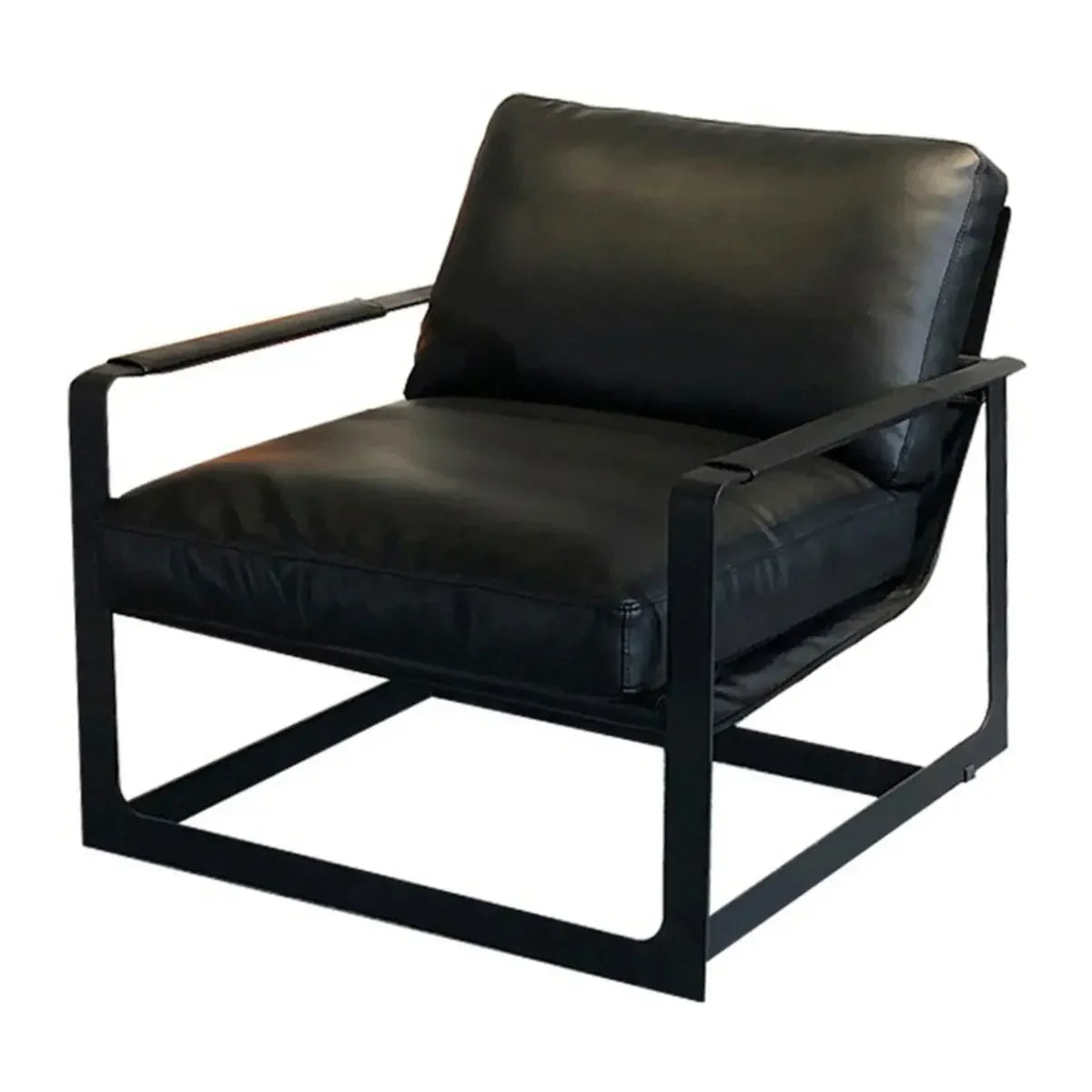 Water Resistant Microfiber Leather Fixed Back Arm Chair