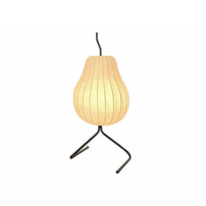 White Modern Pear-Shaped Metal LED Floor Lamp