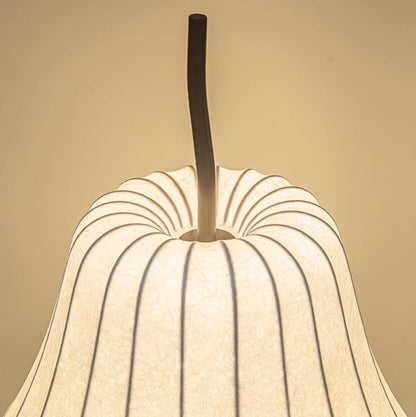 White Modern Pear-Shaped Metal LED Floor Lamp